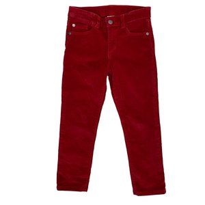 Payton & Parker Red Corduroy Adjustable Waist Pants Kids size 5T